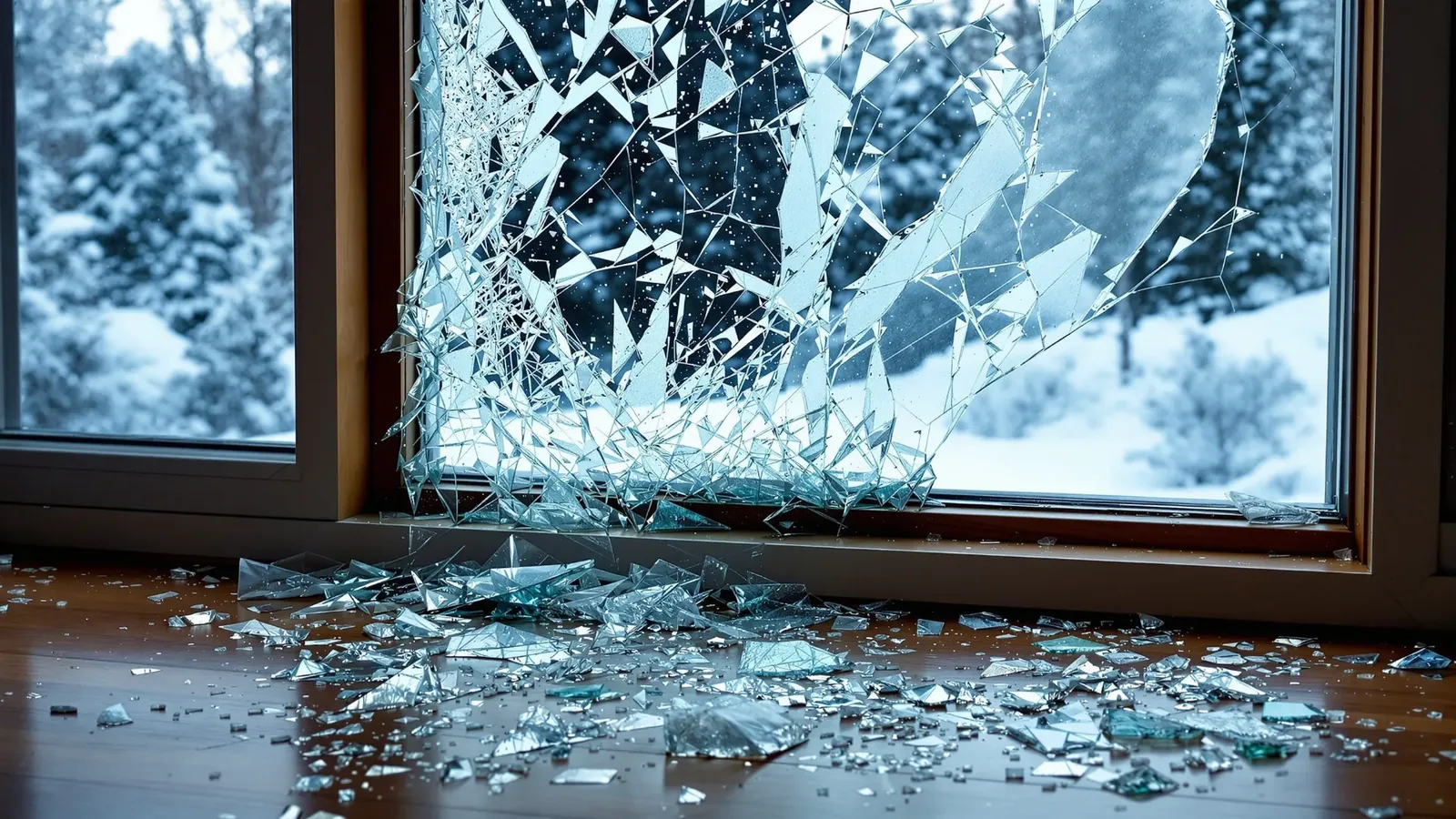 Vitre cassée en hiver au Québec — Vitrier Québec réparation urgence 24h